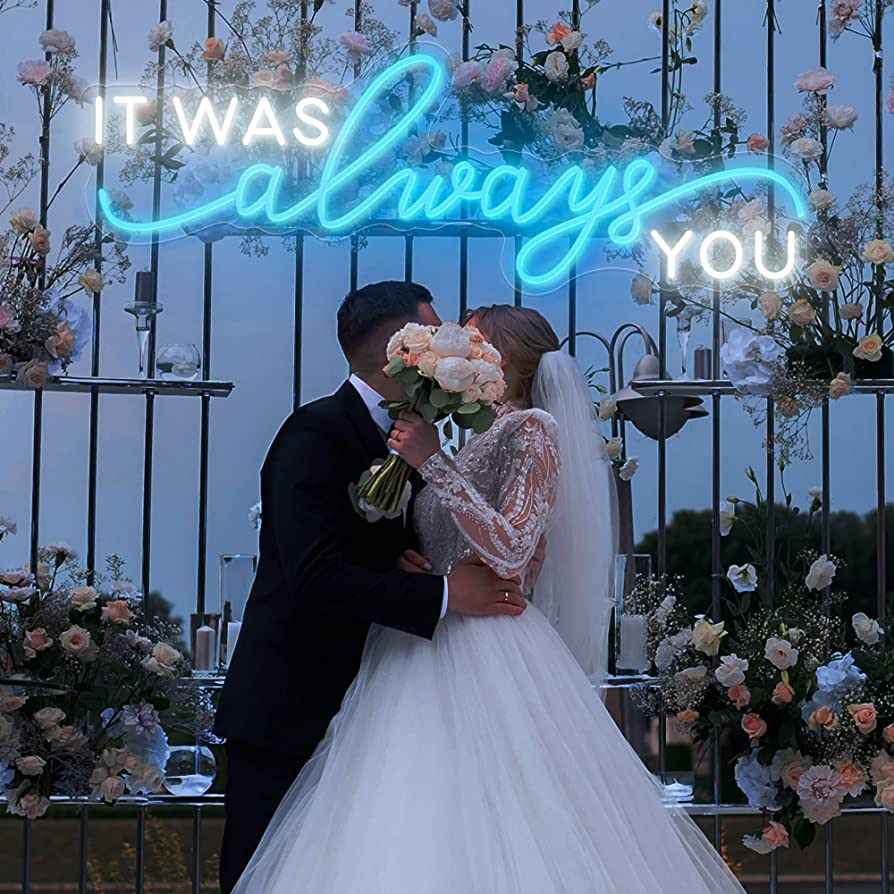 Creating Memories Neon Lights for Wedding Decor