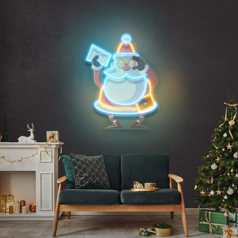 Santa Claus Artwork Neon Sign