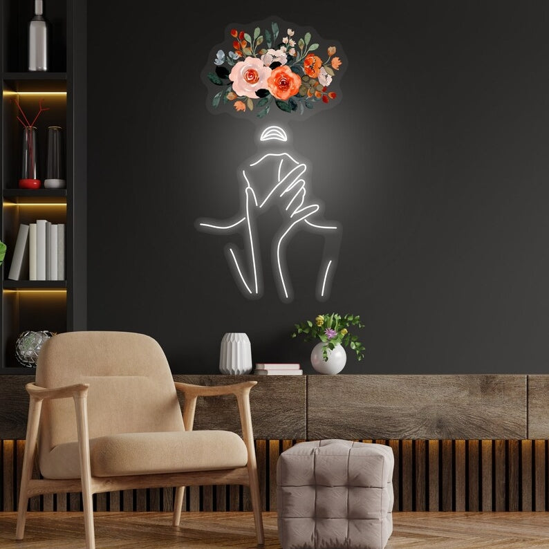 Flower Woman Neon Sign