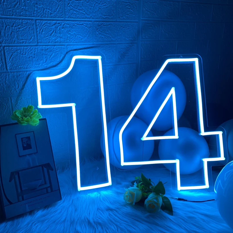 Number Neon Sign