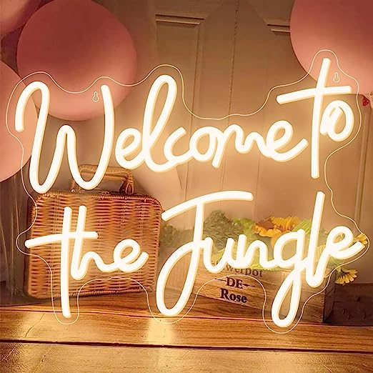Welcome to the Jungle Neon Sign