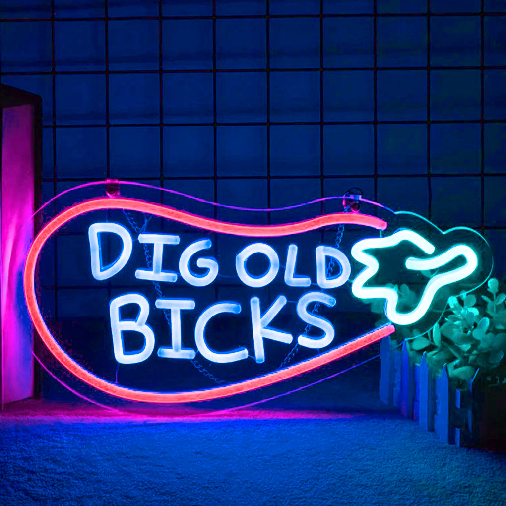 Big Eggplant LED Neon Sign