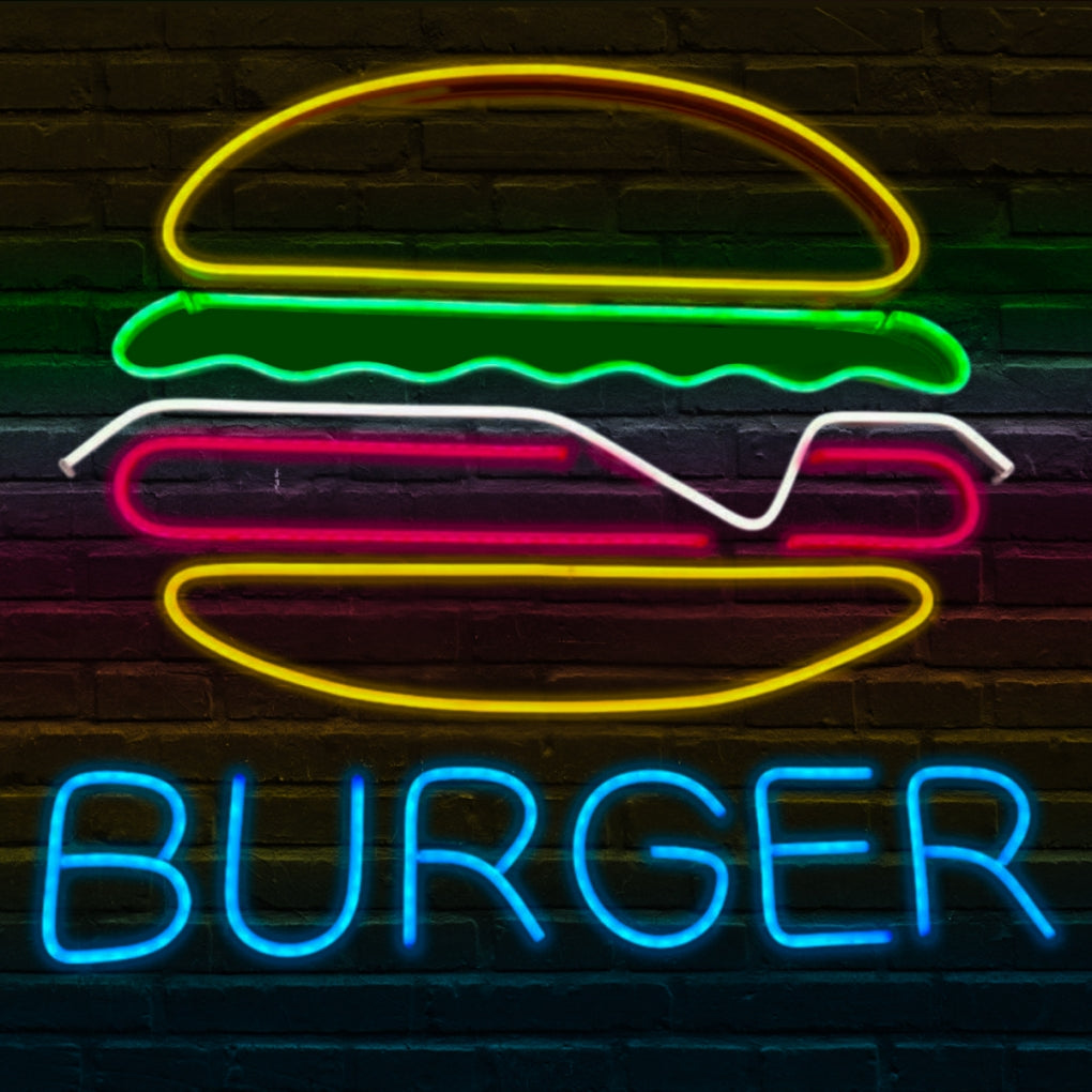 Burger Neon Sign