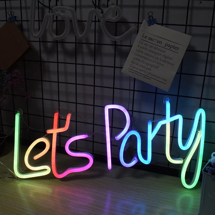 Party Multicolor Neon Sign