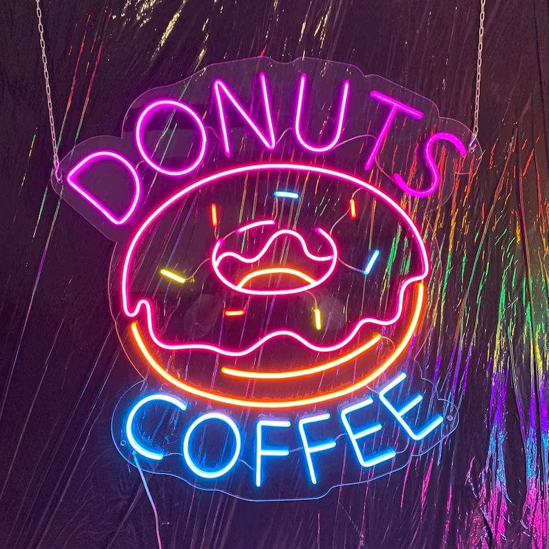 Donuts And Coffee Neon Sign