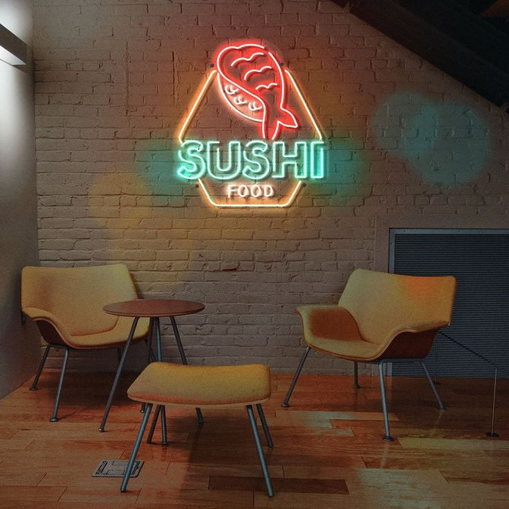 Sushi Food Neon Sign