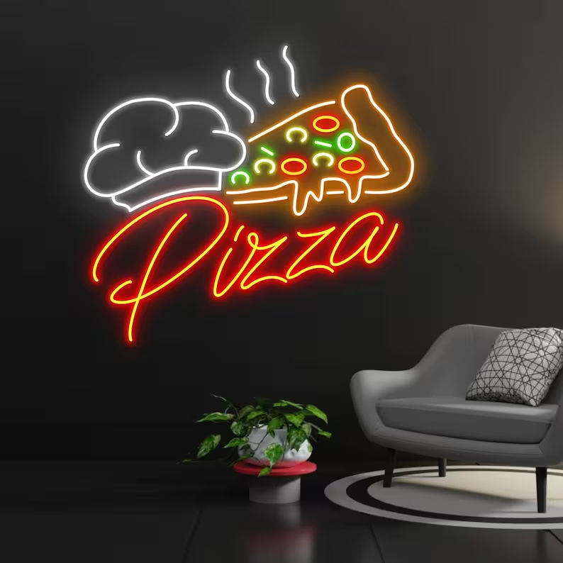 Pizza Slice Neon Sign