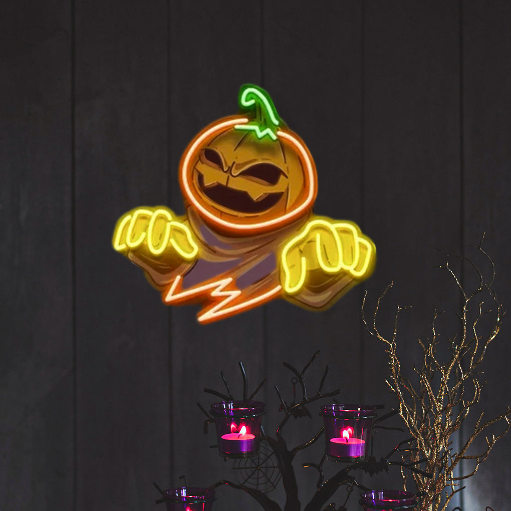 Halloween Pumpkin Neon Sign