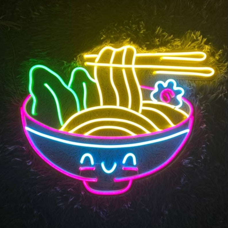 Ramen Bowl Neon Sign