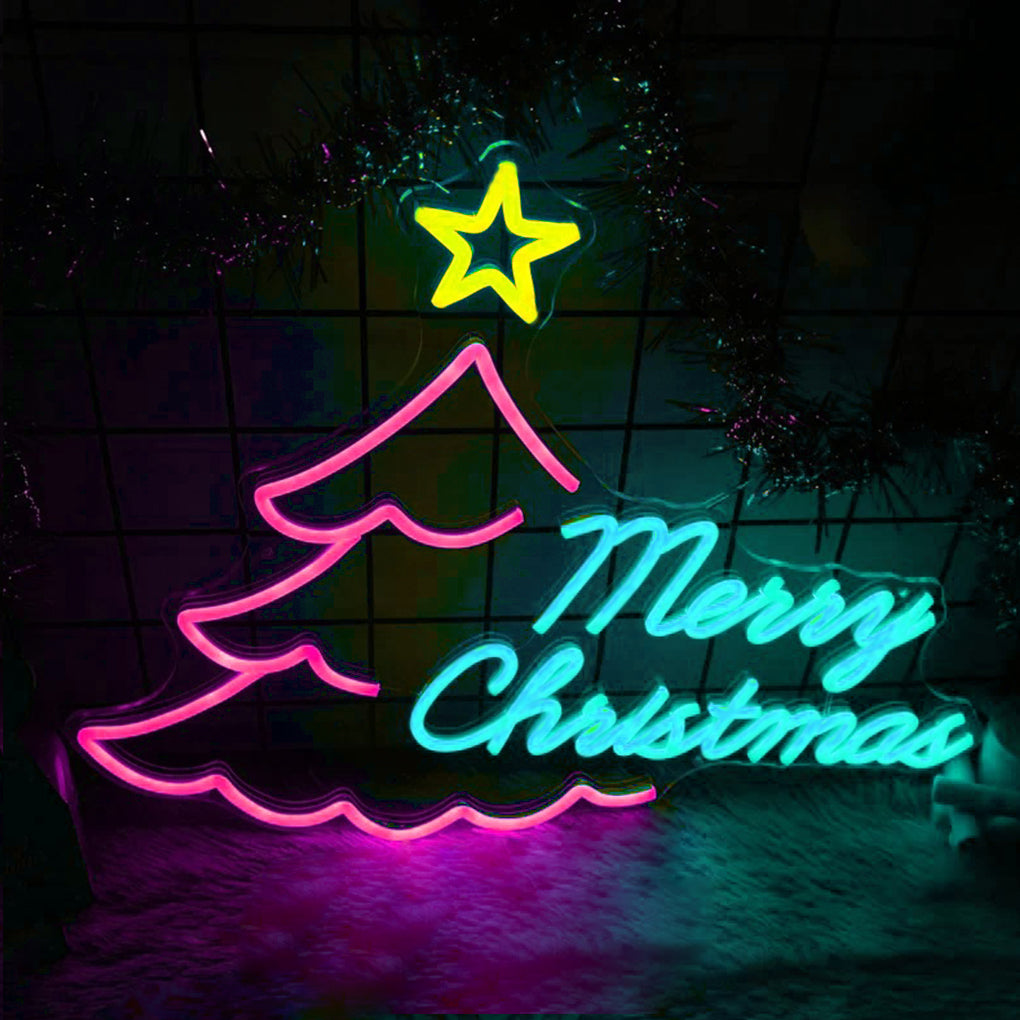 Merry Christmas Neon Sign