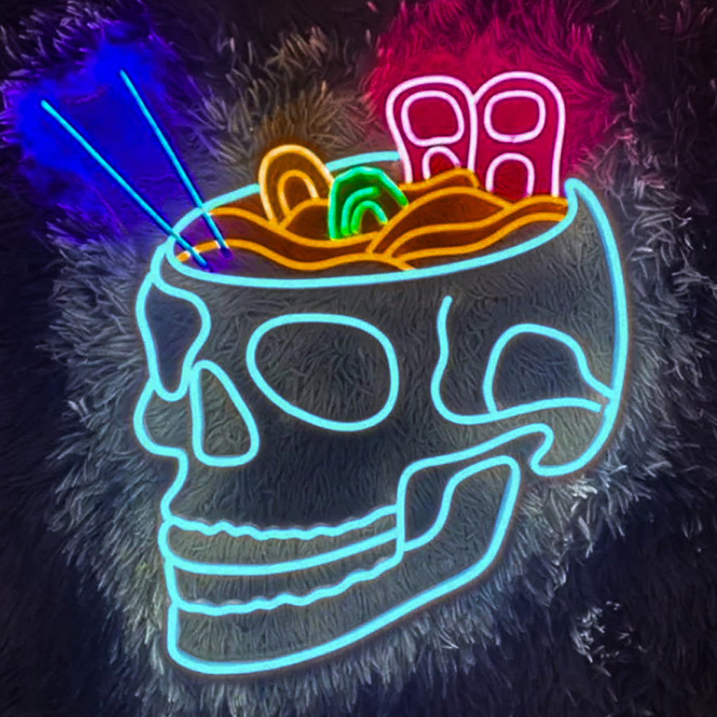 Skeleton Ramen Neon Sign