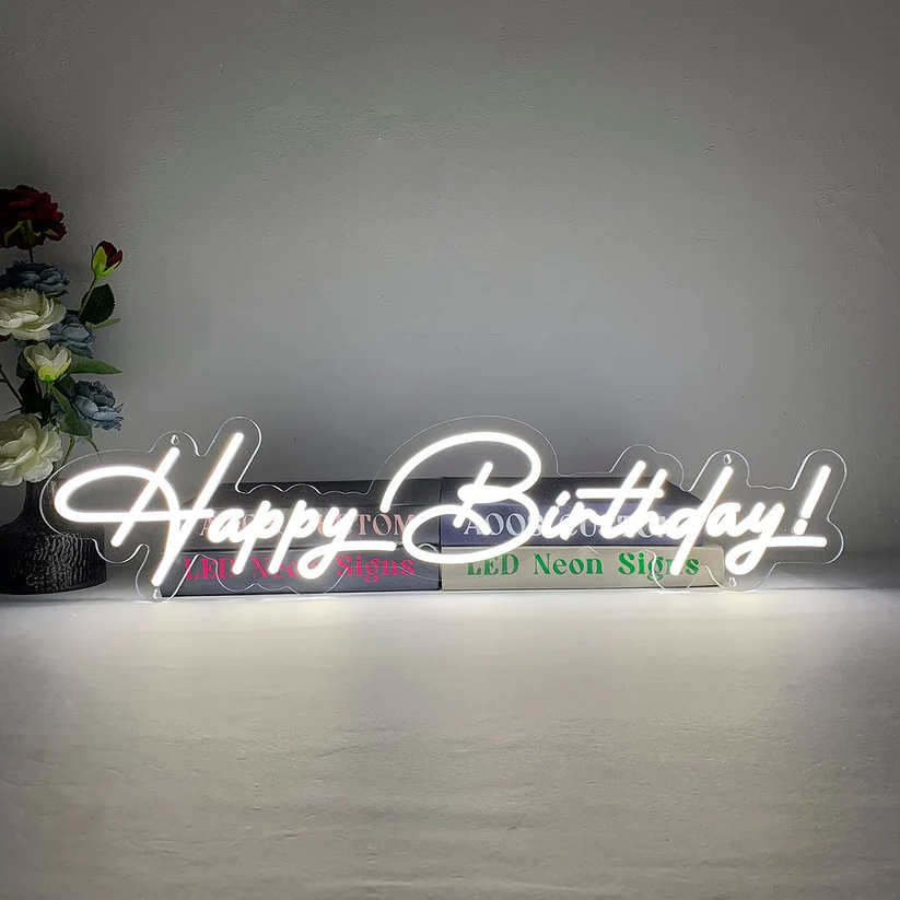 Happy Birthday Neon Sign