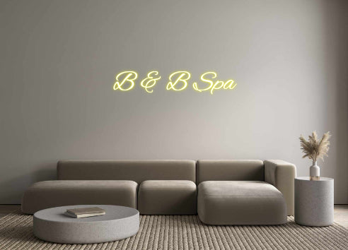 Custom Neon: B & B Spa