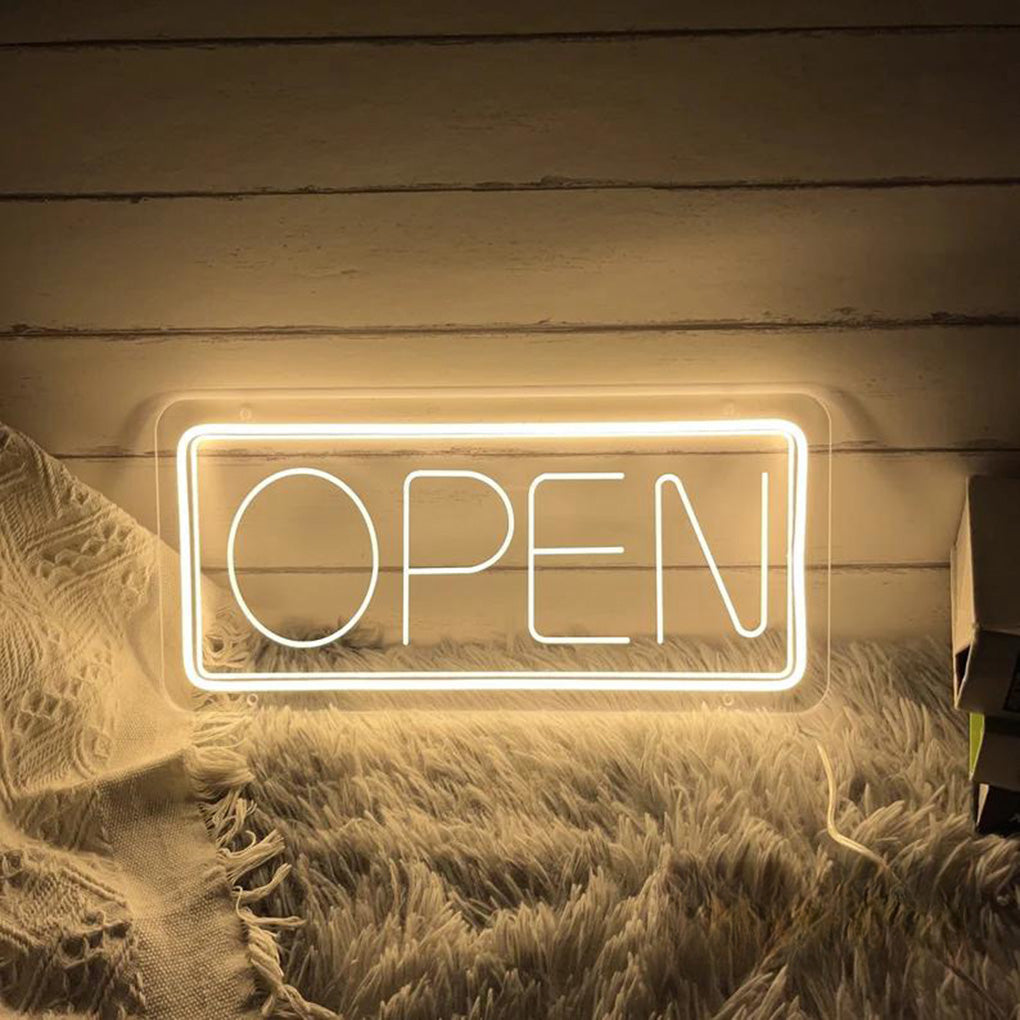 Open Neon Sign