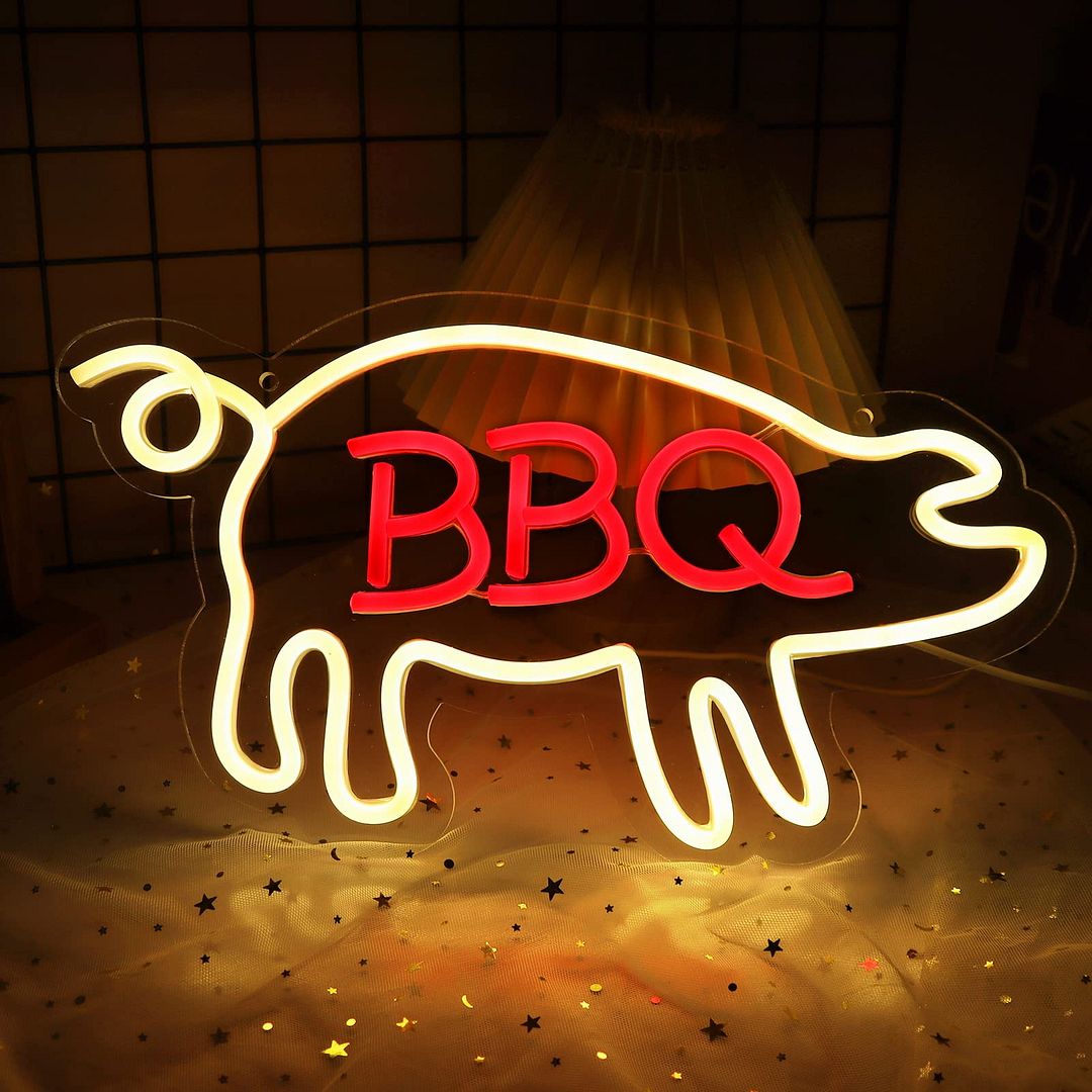 BBQ Pig Neon Sign