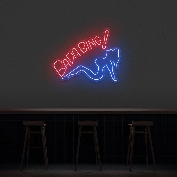 Bada Bing Sexy Woman Neon Sign