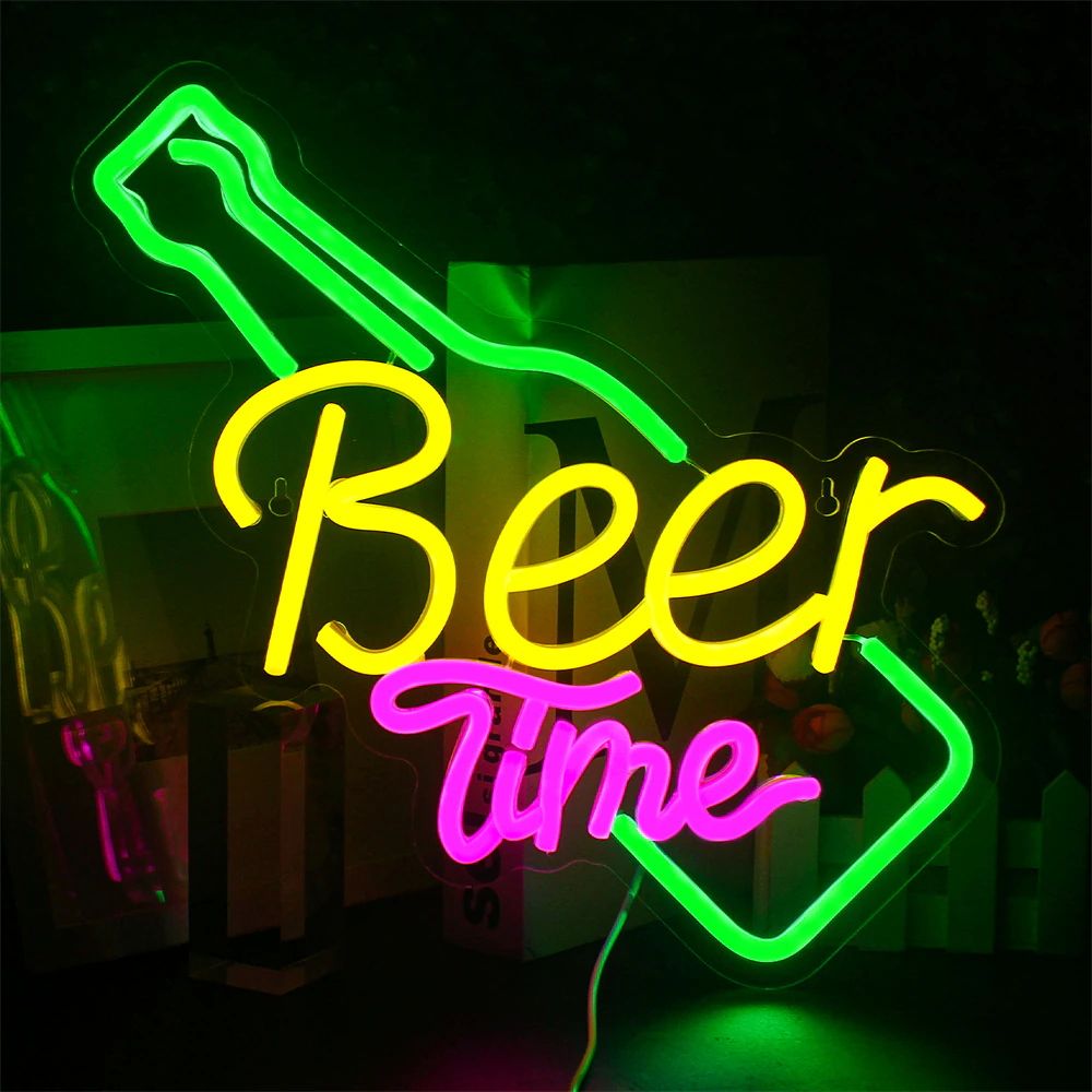 Beer Time Neon Sign