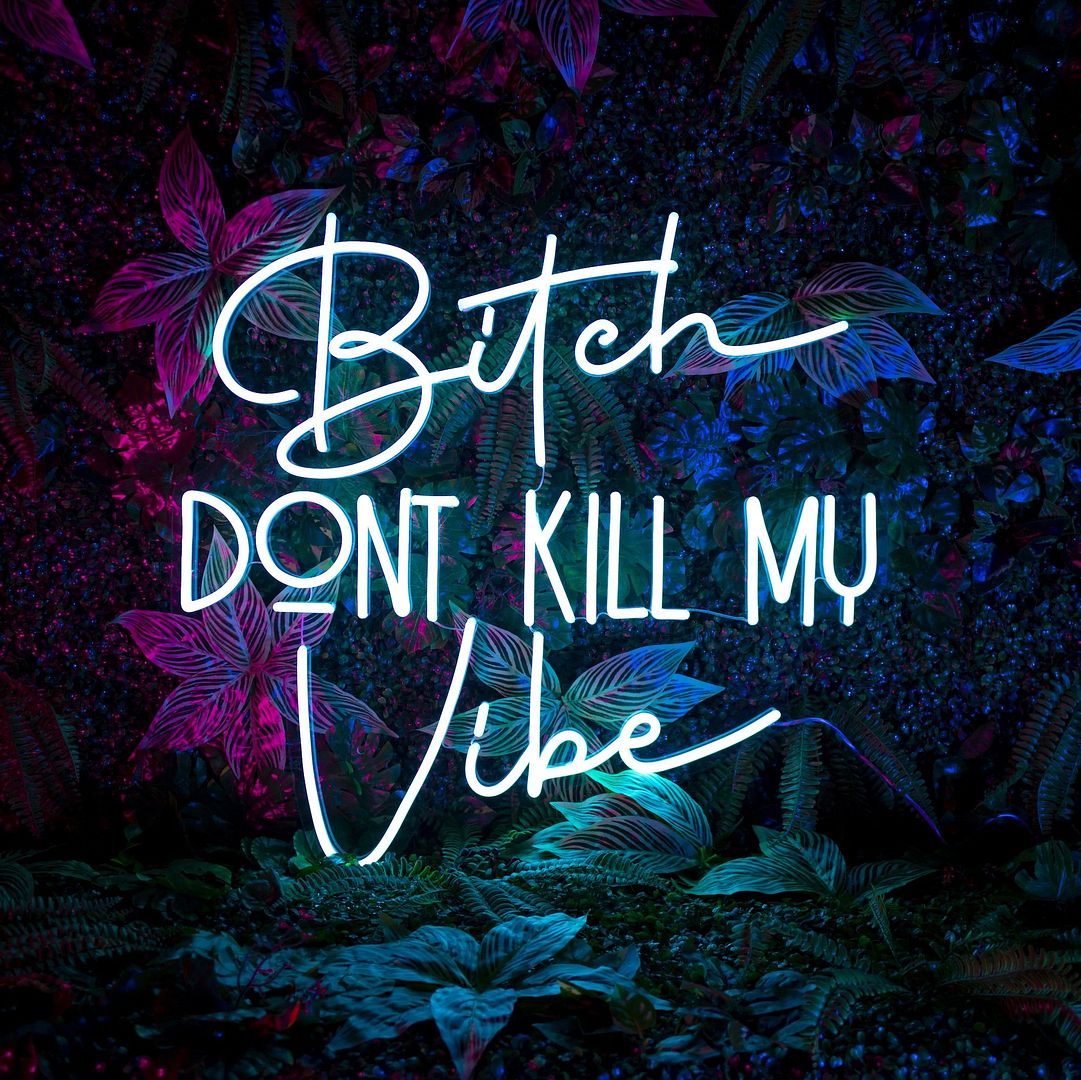Bitch Don't Kill My Vibe Neon Sign