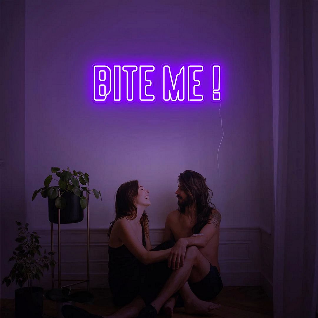 Bite Me Neon Sign