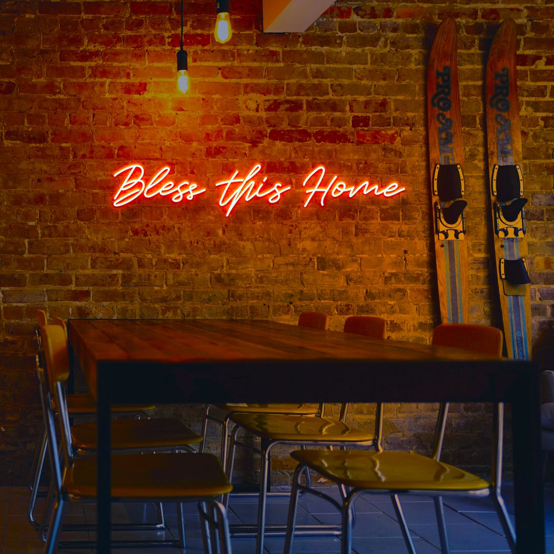 Bless This Home Neon Sign