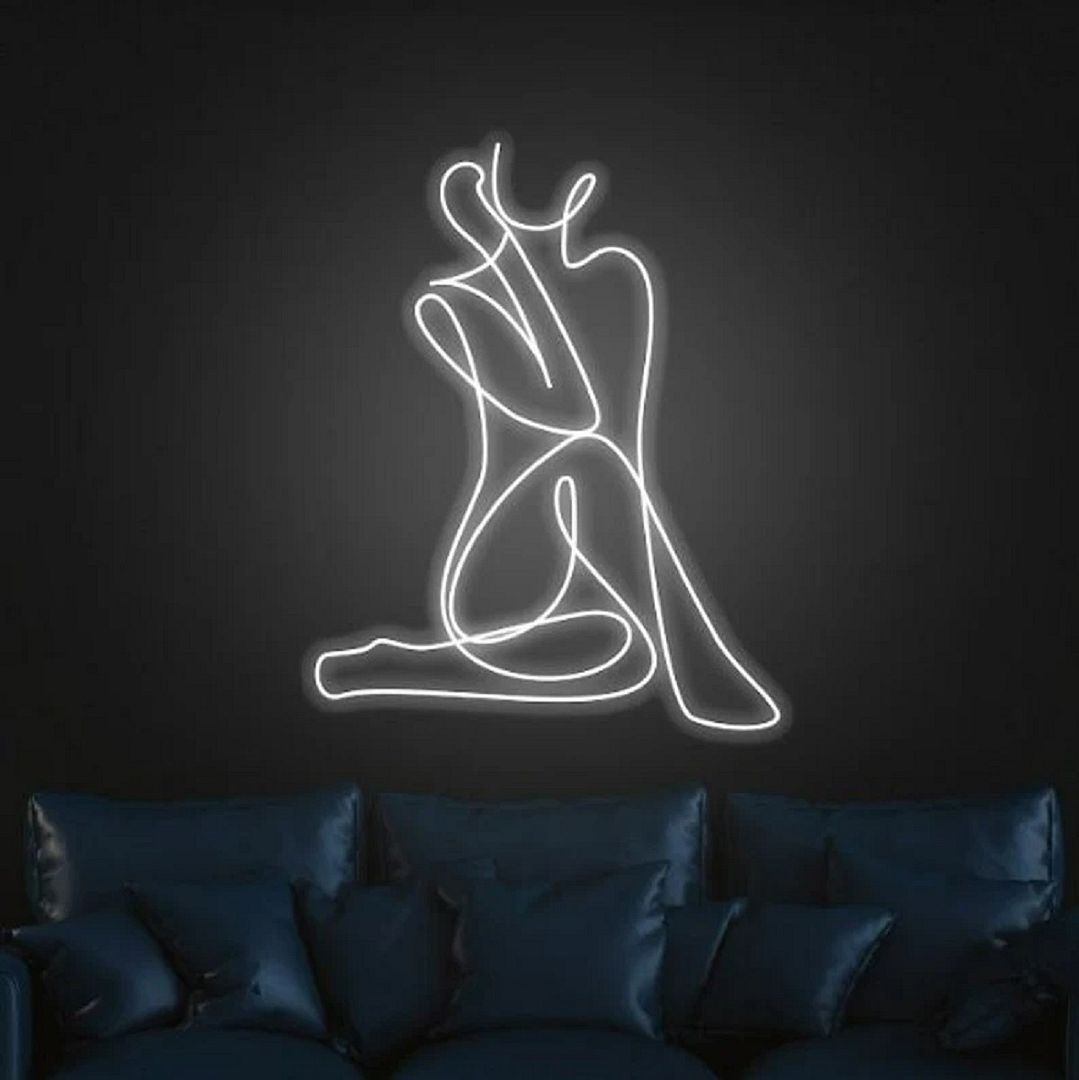 Body Silhouette Neon Sign
