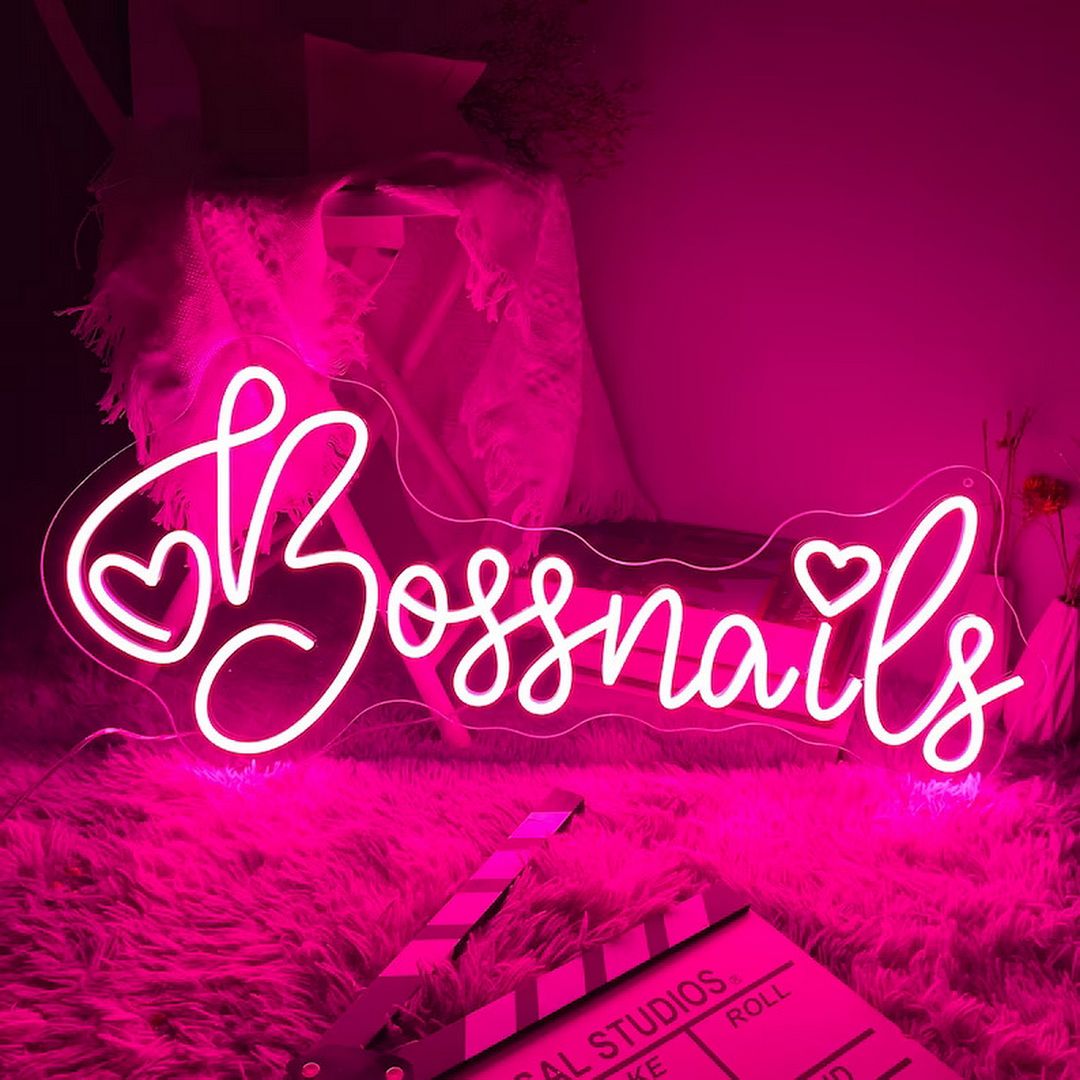 Boss Nails Neon Sign