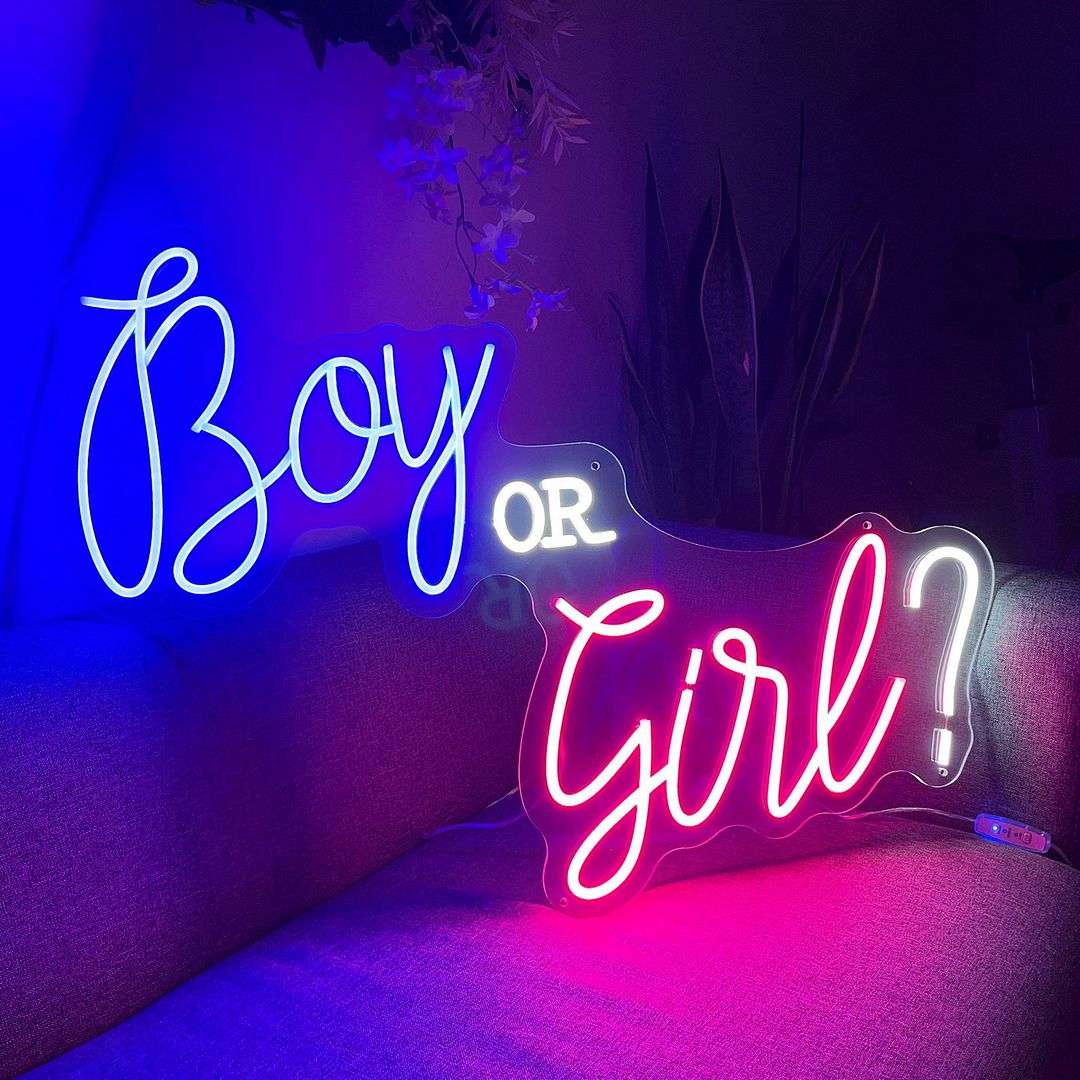 Boy or Girl Neon Sign