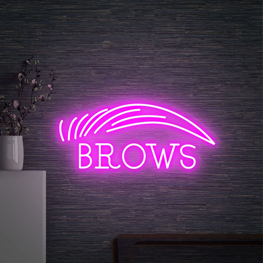Brows Neon Sign