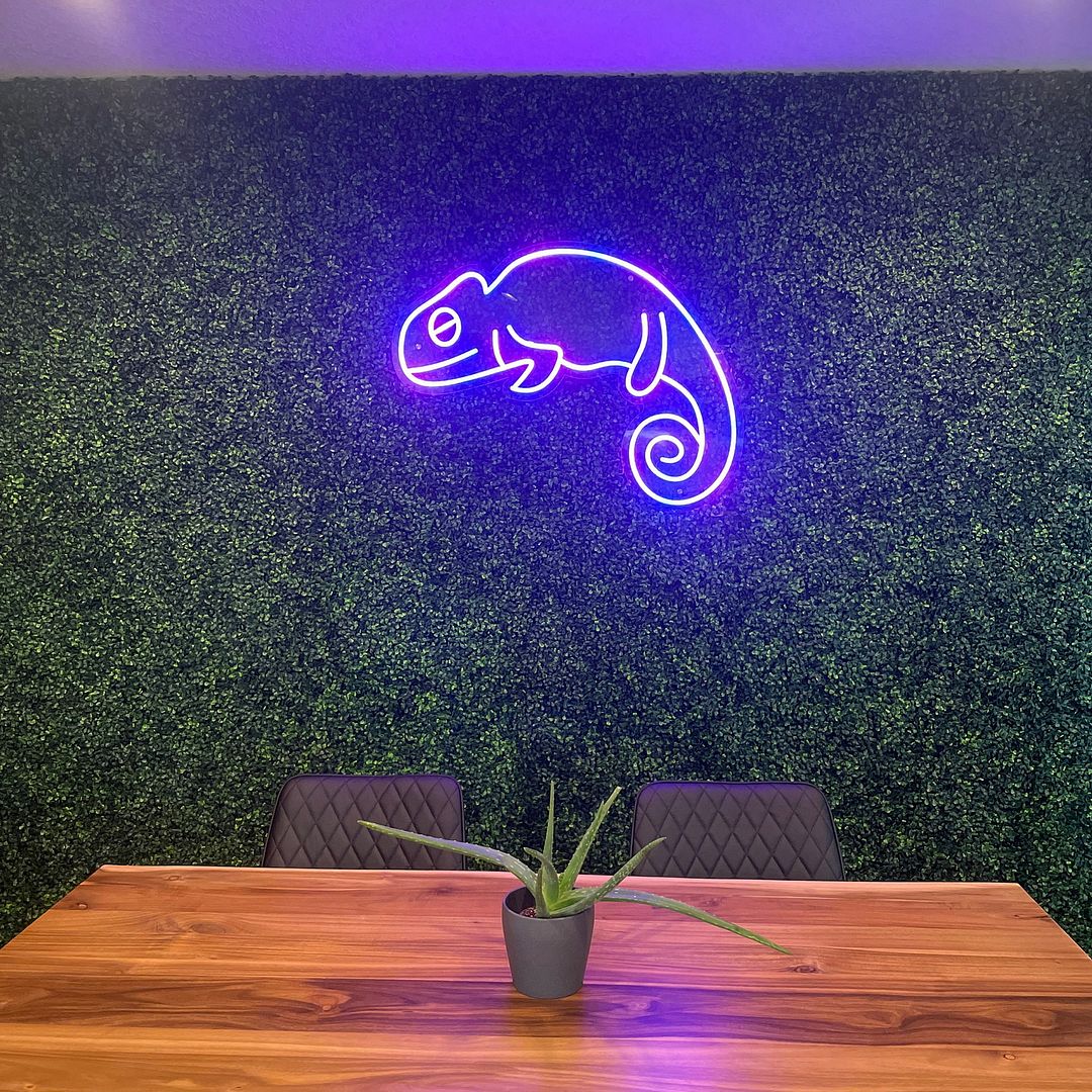 Chameleon Neon Sign