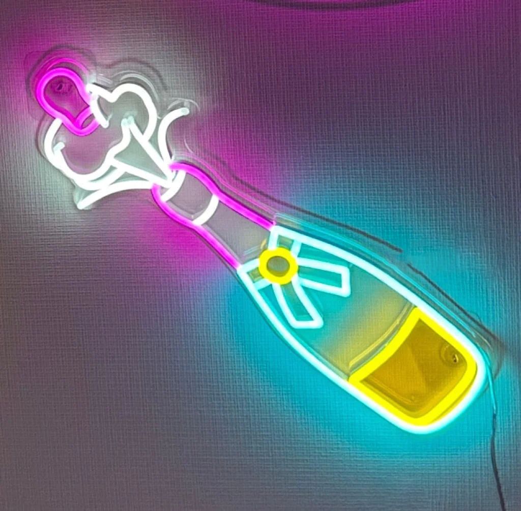 Champagne Neon Sign