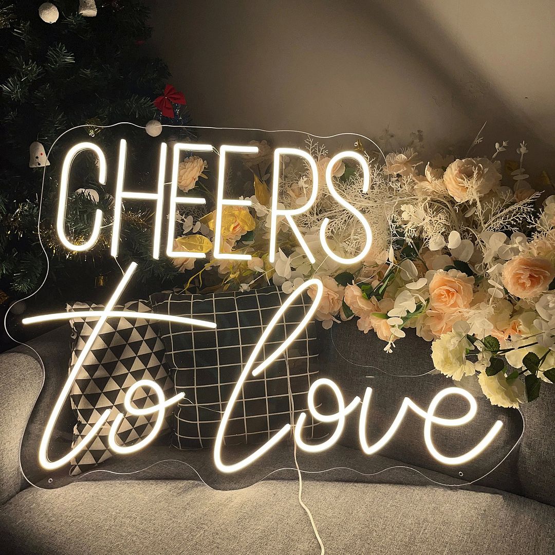 Cheers to Love Neon Sign