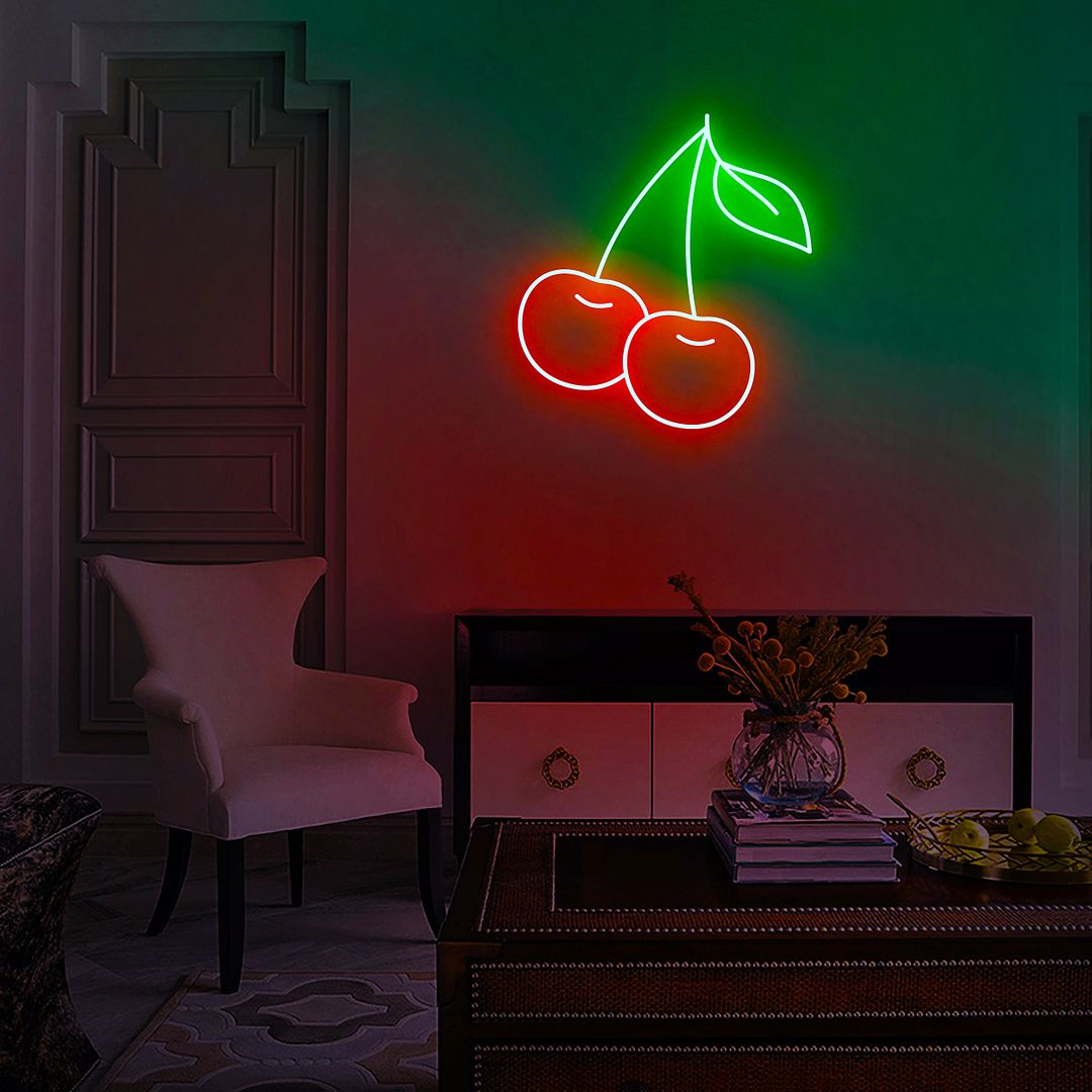 Cherries Neon Sign