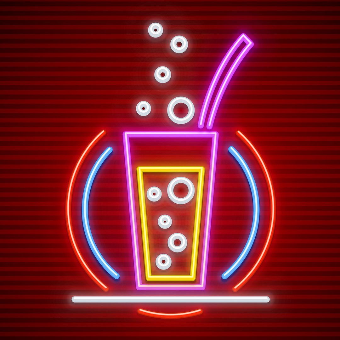 Cocktail Bar Drinking Neon Sign