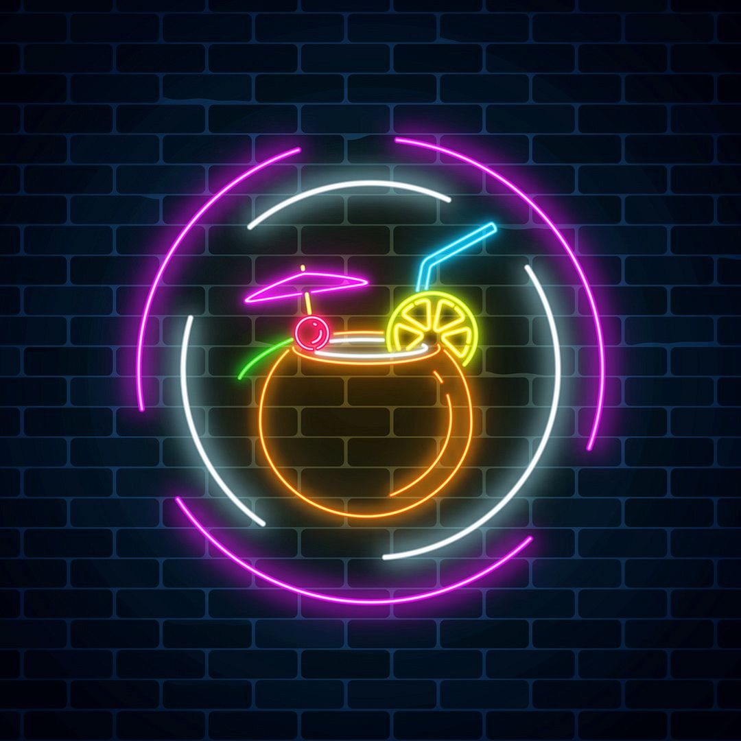 Cocktails Bar Neon Sign