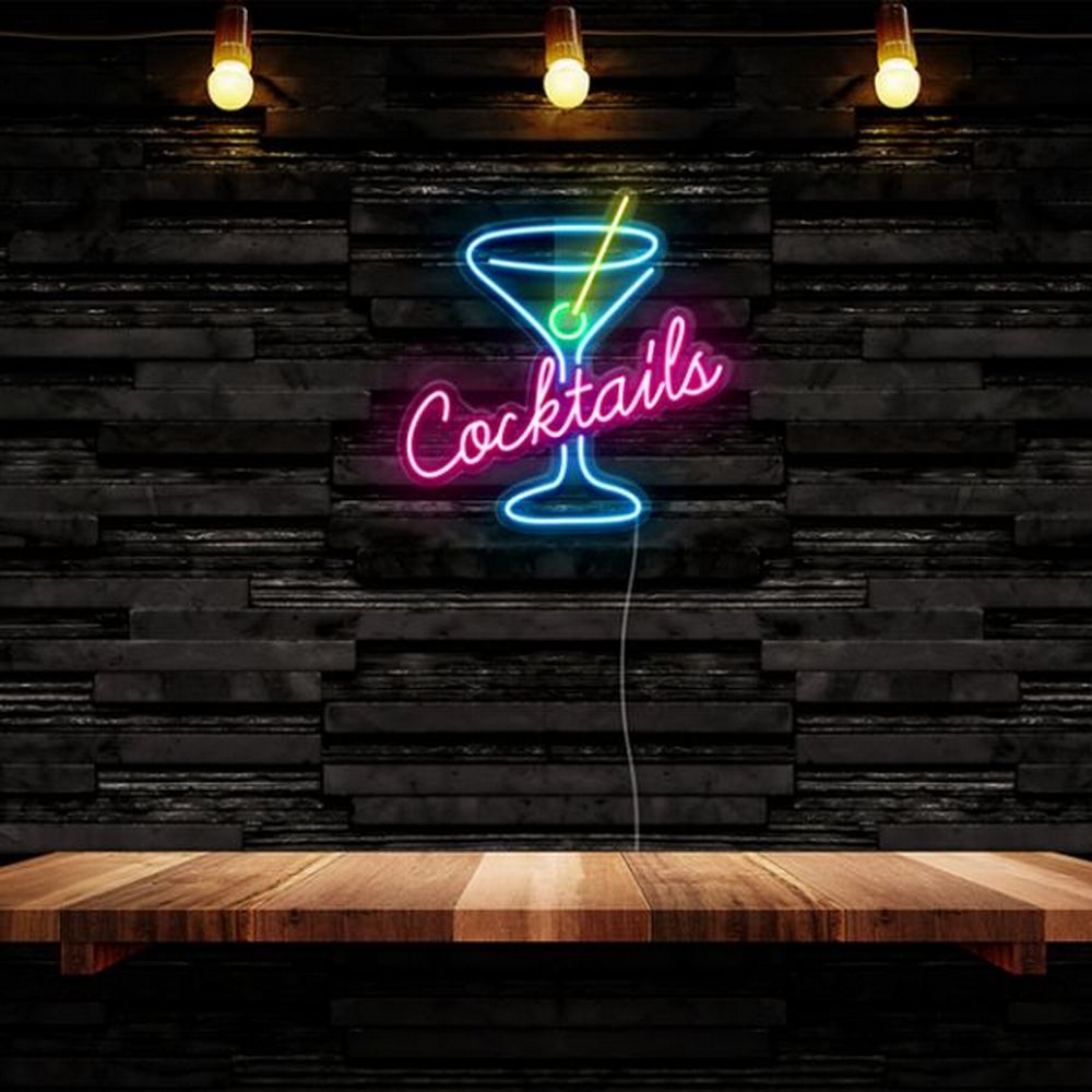 Cocktails Bar Neon Sign