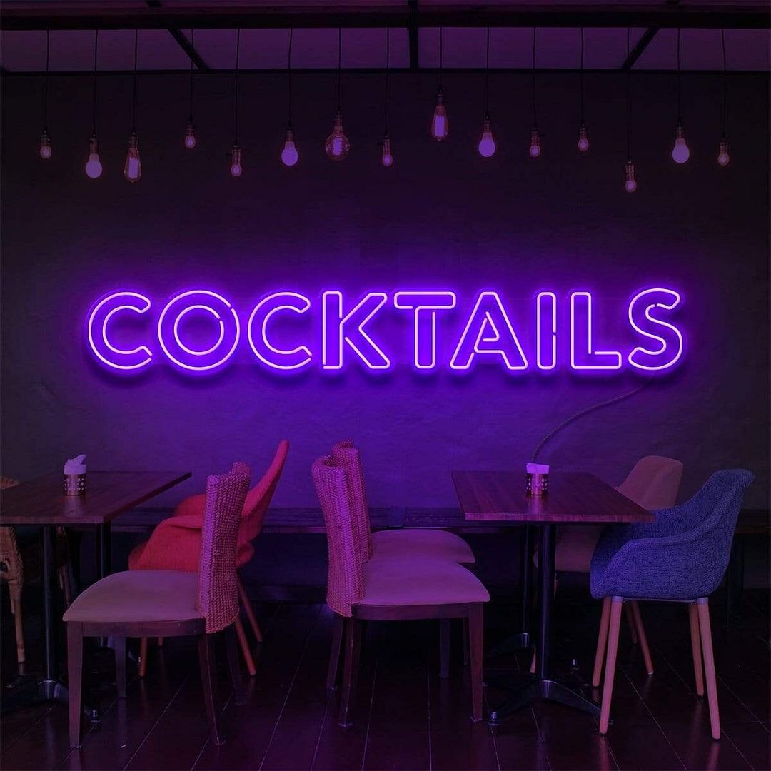Cocktails Neon Sign