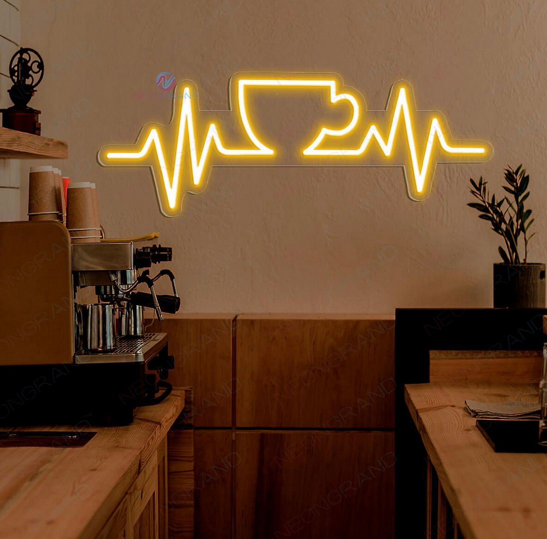 Coffee Life Line Neon Sign