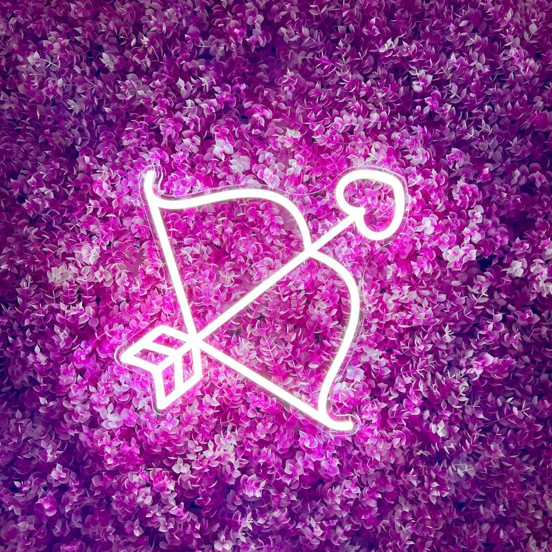 Cupids Bow Neon Signs, Plug-in or Battery Powered Neon Lights