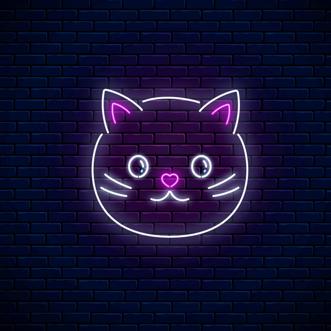 Cute Cat Neon Sign