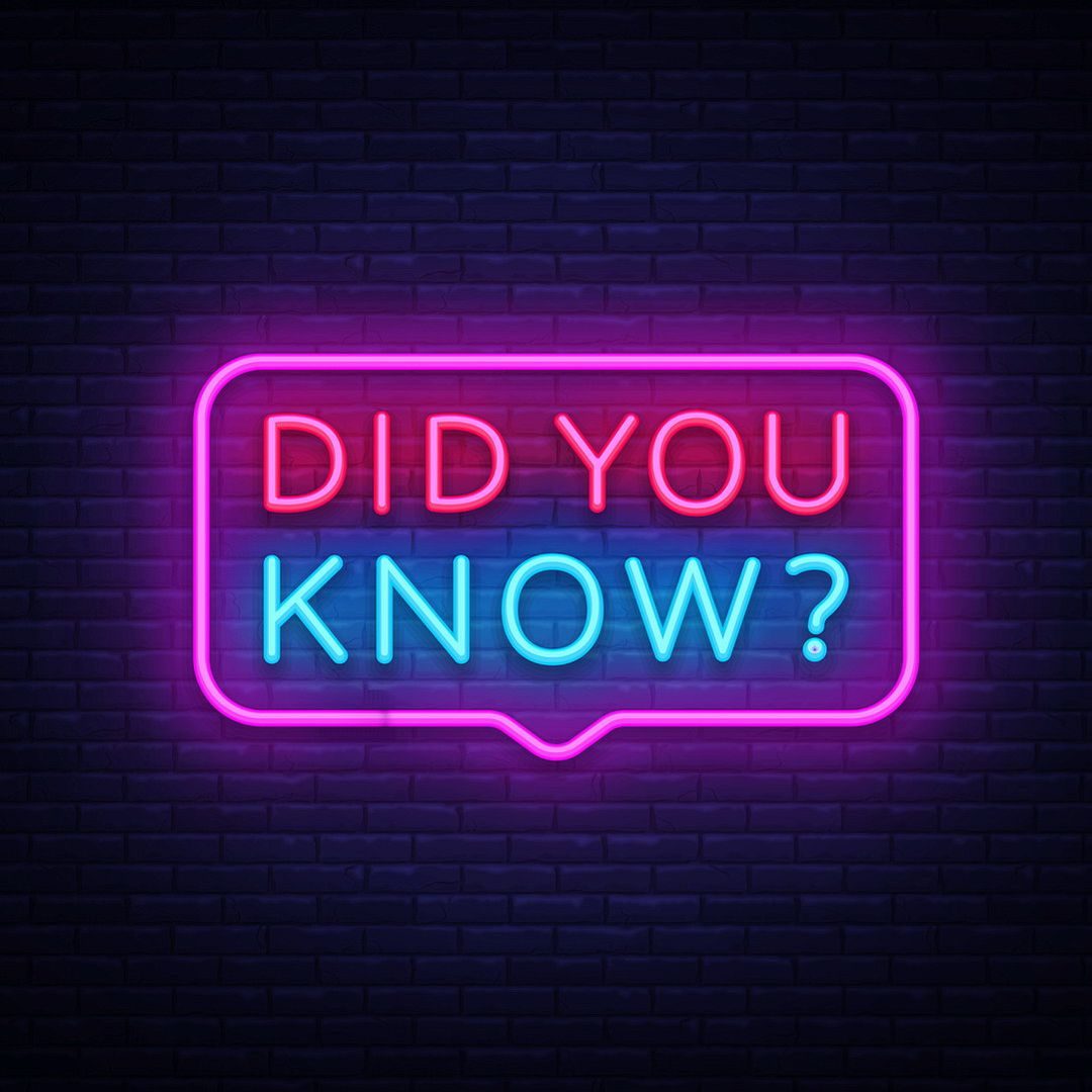 Did You Know Text Neon Sign