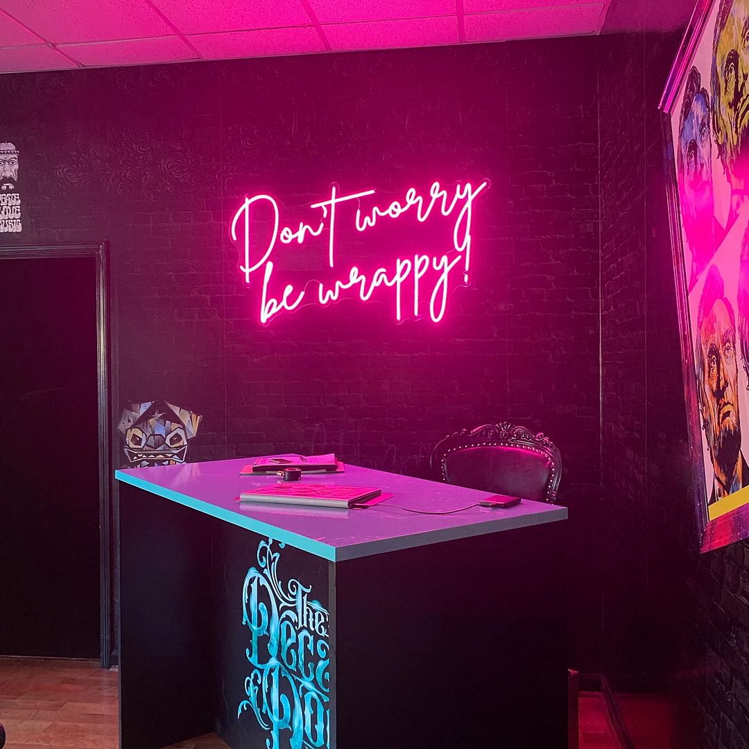 Don't Worry Be Happy Neon Sign