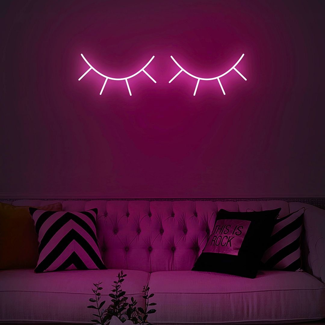 Eyelash Neon Sign