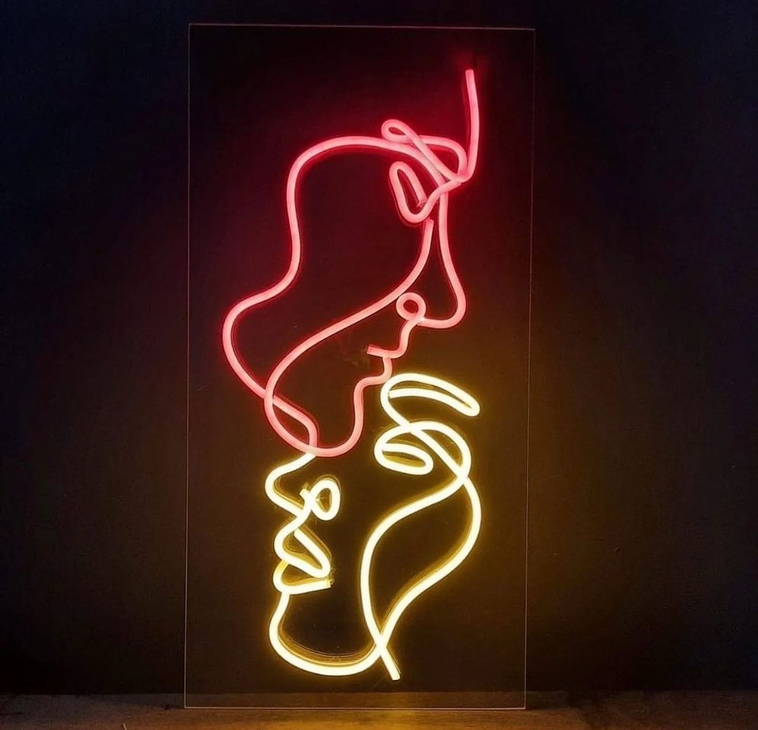 Face to Face Neon Sign
