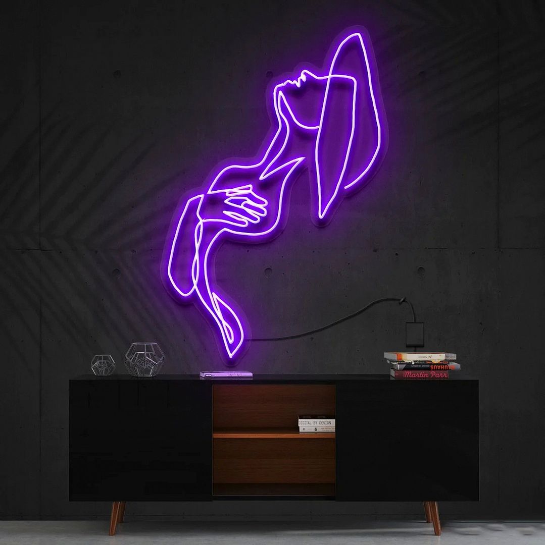 Feeling Thyself Body Line Art Neon Sign