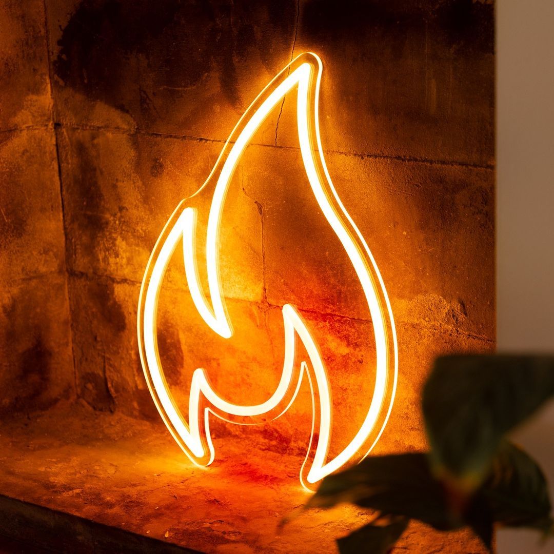 Fire Flame Neon Sign