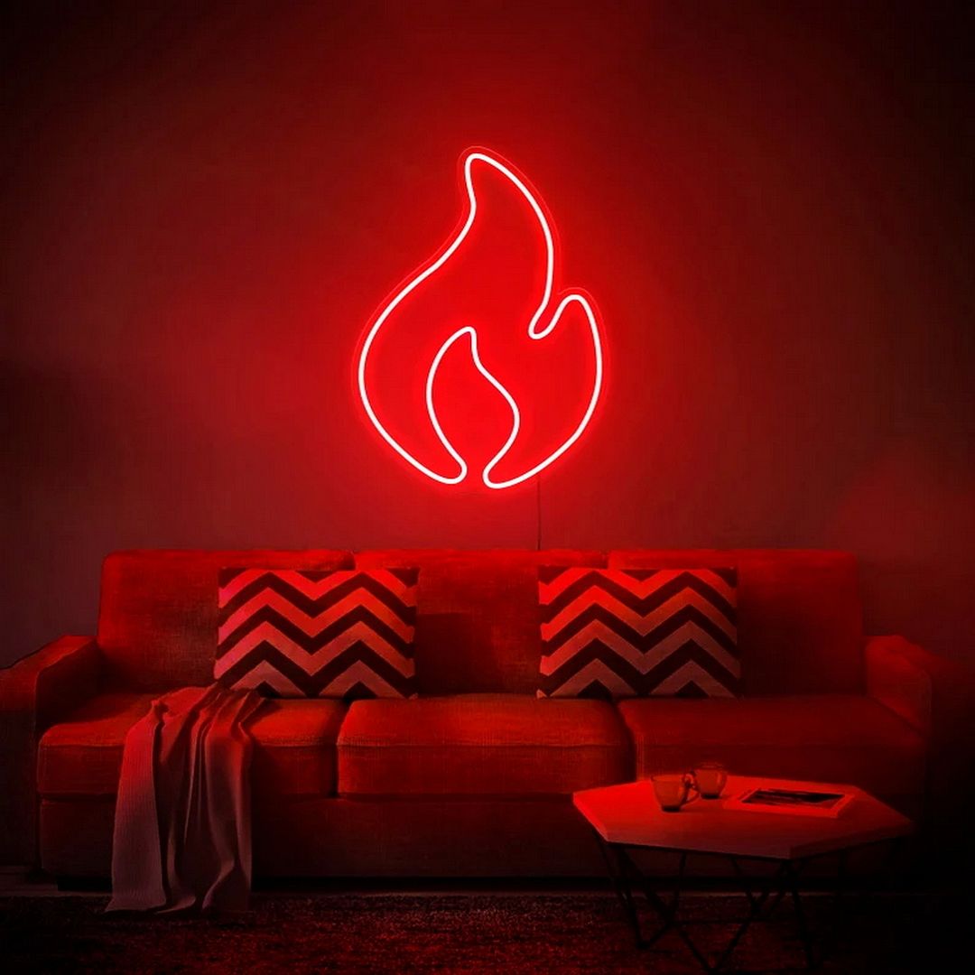 Fire Flame Neon Sign