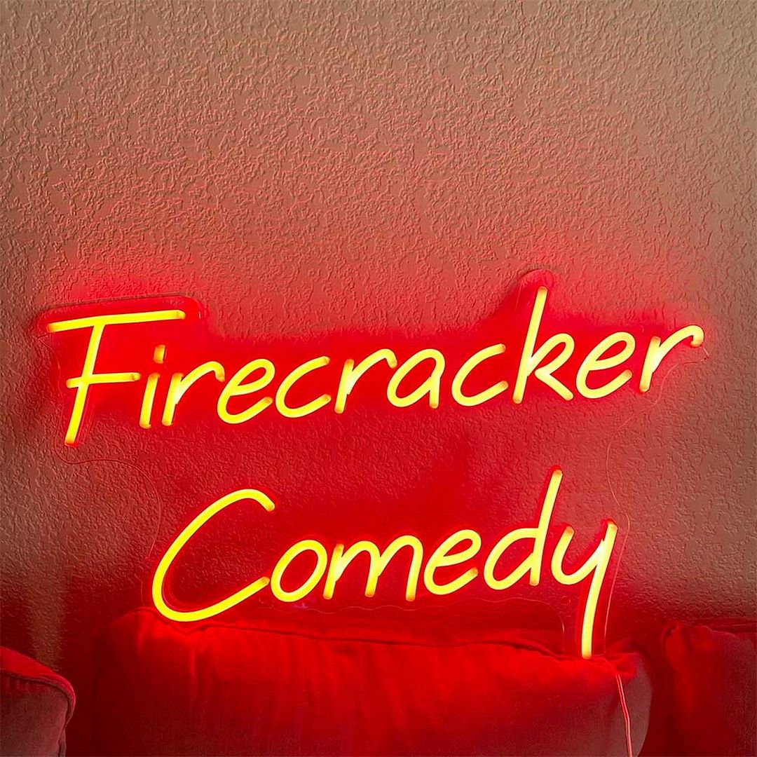 Firecracker Comedy Neon Sign