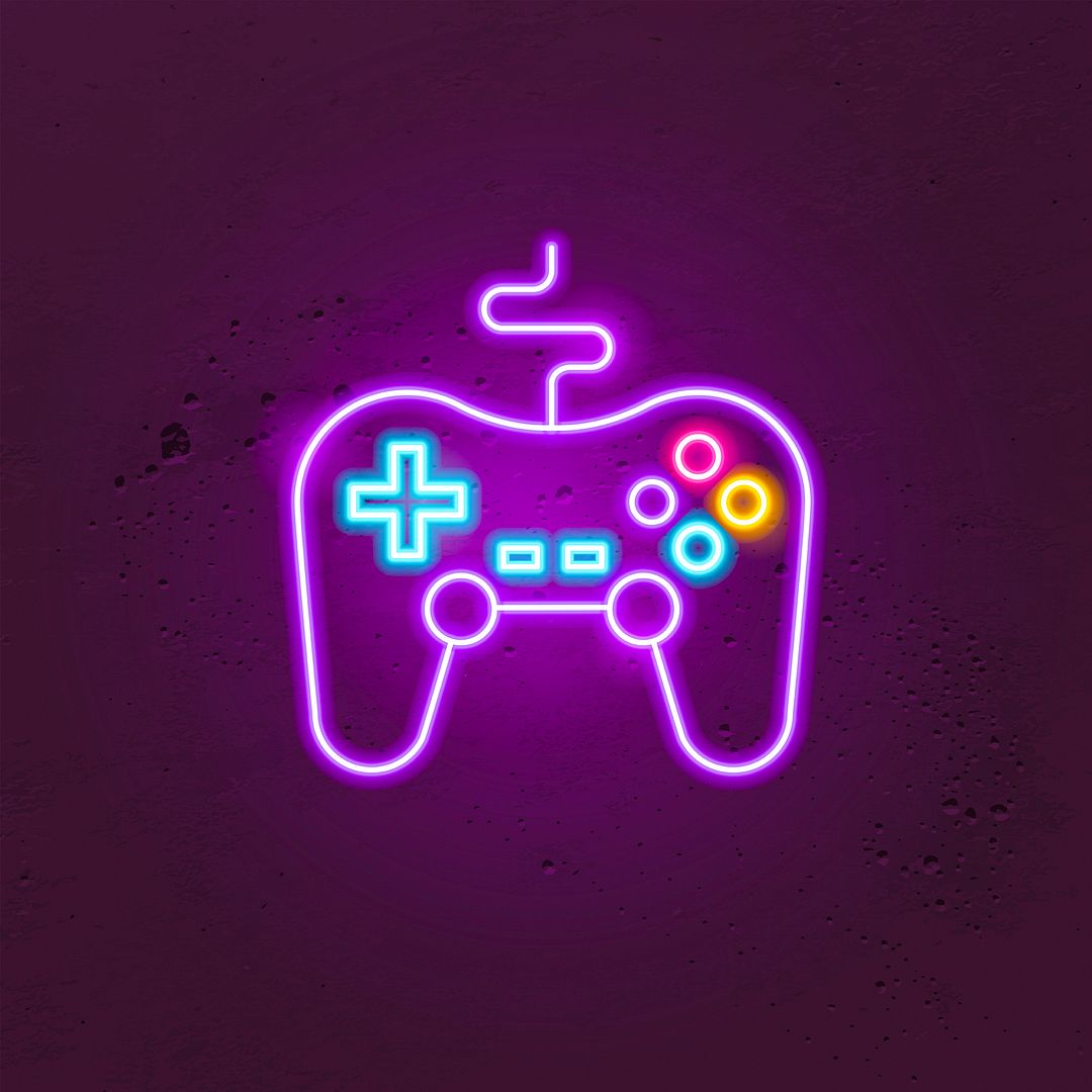 Game Console Neon Sign