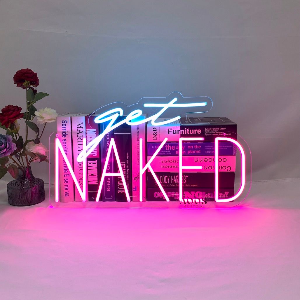 Get Naked Neon Sign