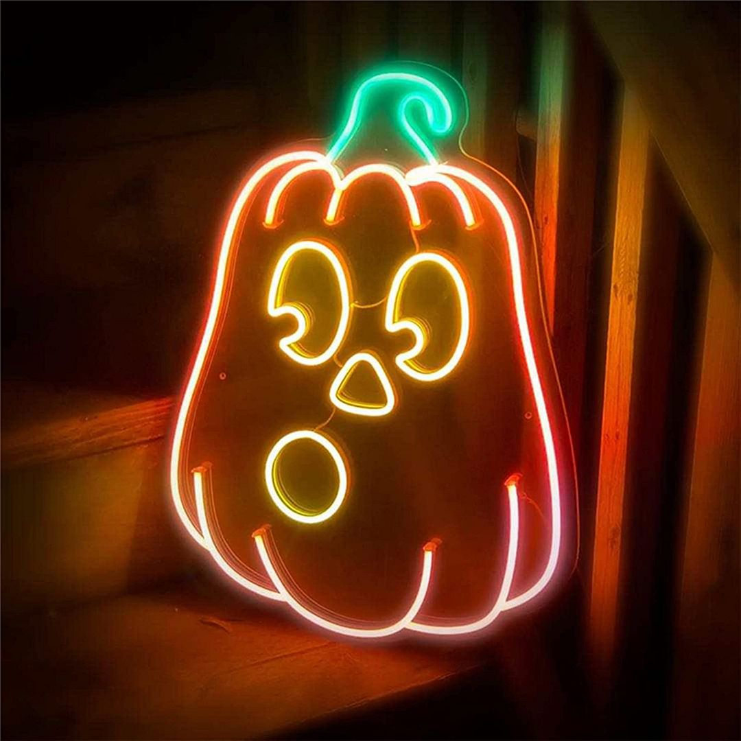 Halloween Pumpkin Neon Sign